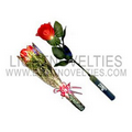 Light Up Rose - Silk - Red - Red LED